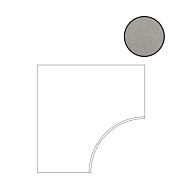 Угол Atlas Concord Россия Rinascente 620090000909 Clay Bordo Curvilineo Round R 60х60см