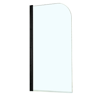 Стеклянная шторка на ванну Azario Merrit AZ-NF6211 800 BLACK 140х80см