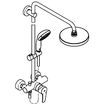 Душевая система GROHE Tempesta 26244001 хром