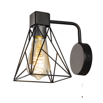 Бра Eurosvet Trappola 70107/1 черный 60Вт E27