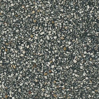 Лаппатированный керамогранит KERAMA MARAZZI Бричиола SG653622R чёрный лаппатированный обрезной 60х60см 1,8кв.м.