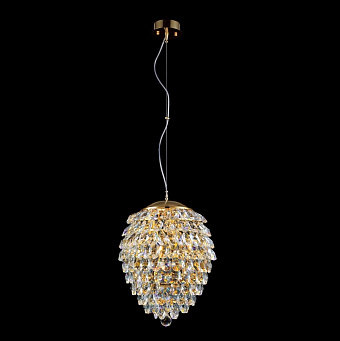 Светильник подвесной CRYSTAL LUX CHARME CHARME SP6 GOLD/TRANSPARENT 240Вт G9