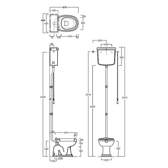Чаша напольная SIMAS AR801nero