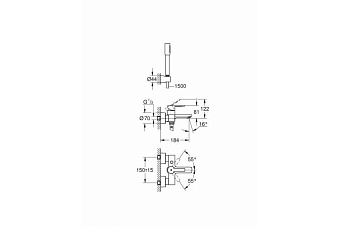 Смеситель для ванны GROHE Lineare New 33850001 хром