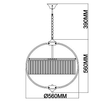 Люстра подвесная MW-light Гослар 498015805 300Вт 5 лампочек E14
