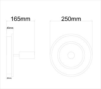 Спот Arte Lamp TOMMY A2607AP-20BK 20Вт 1 лампа LED