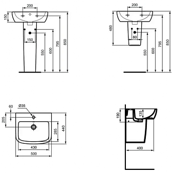 Пьедестал IDEAL STANDARD TEMPO T422901