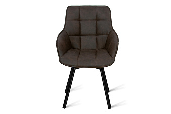 Кухонный стул поворотный AERO 56х61х85см сталь/экокожа Shoko
