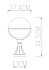 Светильник ландшафтный Arte Lamp MONACO A1494FN-1BK 75Вт IP44 E27 чёрный