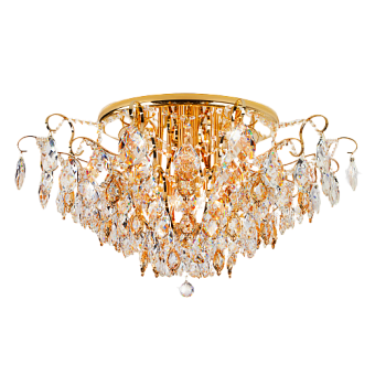 Люстра хрустальная Eurosvet Crystal 10081/12 золото/прозрачный хрусталь Strotskis 60Вт 12 лампочек E14