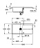 Мойка кухонная GROHE K400 31641AT0 100х50см серый