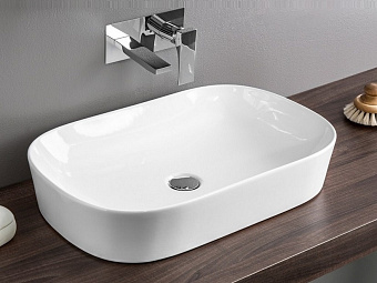 Раковина накладная ArtCeram Ghost GHL002 01 00 64,5х41,5см