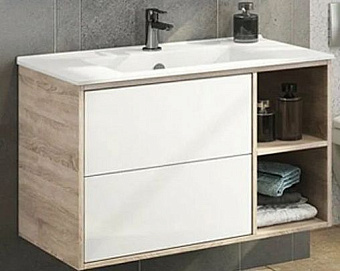 Тумба с раковиной Comforty Гамбург 00004142225CF 46х91х56см