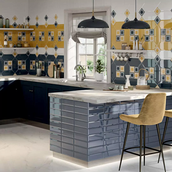 Декор KERAMA MARAZZI Алмаш HGD\A515\35000 4 синий 34х14см 0,48кв.м.