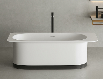 Ванна каменная SALINI NINFEA 102721M S-Stone матовая 180х82см отдельностоящая