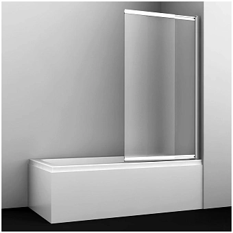 Стеклянная шторка на ванну WASSERKRAFT Main 41S02-100 RM 140х100см