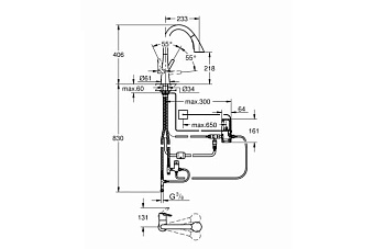 Смеситель для кухни GROHE Zedra Touch 30219002 высокий излив хром