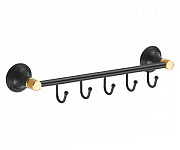 Крючок FIXSEN Luksor FX-71605-5B золото/чёрный