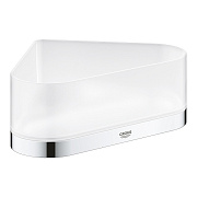 Полка в ванную угловая GROHE Selection 41038000-ярусная 16,8х16,8см хром