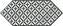 Декор KERAMA MARAZZI Келуш HGD\A484\35006 чёрно белый глянцевый 14х34см 0,048кв.м.