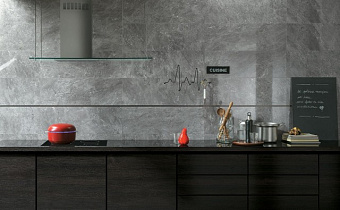 Настенная плитка FAP CERAMICHE Roma Classic fNXY Grigio Superiore Brillante Fap 91,5х30,5см 1,395кв.м. глянцевая