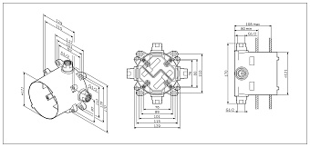Монтажная коробка AM-PM F100100