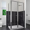 Угловое ограждение RGW Classic 04094187-011 CL-41 185х70см стекло прозрачное