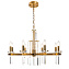 Люстра подвесная CRYSTAL LUX MARRON MARRON SP8 BRASS 480Вт 8 лампочек E14
