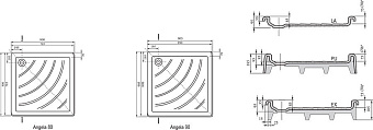 Душевой поддон RAVAK Angela A004401320 80х80см