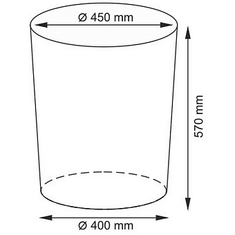 Корзина для белья WASSERKRAFT Еlbe WB-740-L коричневый 90,6л