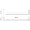 Полотенцедержатель WASSERKRAFT Leine K-5000 WHITE K-5040WHITE бежевый/хром 63,5см