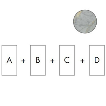 Декор ABK Sensi Signoria PF60009097 Grigio Siena Set Pcs Endless Lux 480х280см 53,76кв.м.