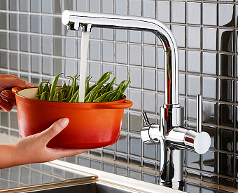 Смеситель для кухни VITRA Split A42144EXP с фильтром хром