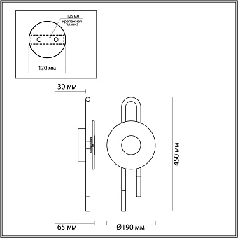 Бра Odeon MAGNET 5407/6WL 6Вт LED