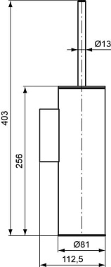 Ёршик IDEAL STANDARD CONNECT N1396AA хром