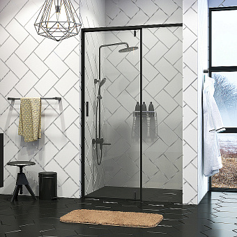 Душевая дверь WASSERKRAFT Elbe 74P04 200х90см стекло прозрачное