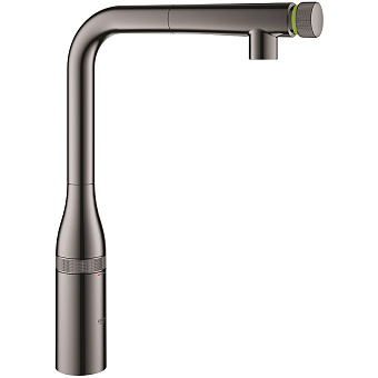 Смеситель для кухни GROHE Essence 31615A00 традиционный излив тёмный графит глянец