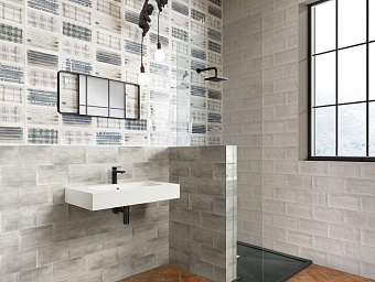 Настенная плитка MAINZU Aquarel PT02915 Grey 30х15см 0,99кв.м. глянцевая