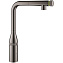 Смеситель для кухни GROHE Essence 31615A00 традиционный излив тёмный графит глянец