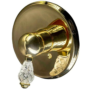 Смеситель для душа Boheme Crystal 285-CRST золотой