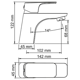 Смеситель для раковины WASSERKRAFT Salm 2703 хром