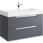 Тумба с раковиной AQWELLA Cube CUB0109GR 45х89,8х50,8см