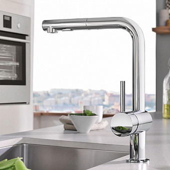 Смеситель для кухни GROHE Minta 30274000 выдвижной излив хром