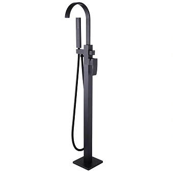 Смеситель для ванны Abber Wasserfall AF8615B чёрный матовый