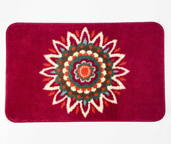 Коврик для ванной WASSERKRAFT Isen BM-4002 80х50см красный