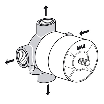Внутренняя часть смесителя IDEAL STANDARD BUILTIN A2391NU