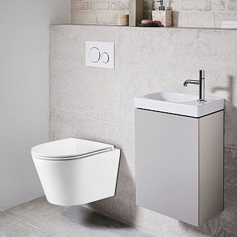 Унитаз подвесной Azario FONTI AZ-402W безободковый с микролифтом