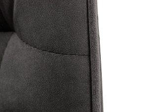 Кухонный стул AERO 47х65х87см велюр/сталь Dark Grey