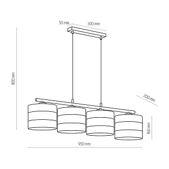 Светильник подвесной TK Lighting Tago 3213 60Вт E27