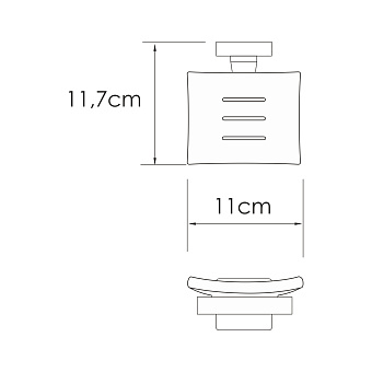 Мыльница WASSERKRAFT Rhin K-8729 хром